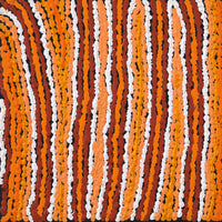 Aboriginal Artwork by Christine Napanangka Michaels, Lappi Lappi Jukurrpa, 30x30cm