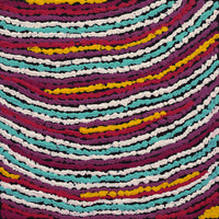 Aboriginal Artwork by Christine Napanangka Michaels, Lappi Lappi Jukurrpa, 30x30cm