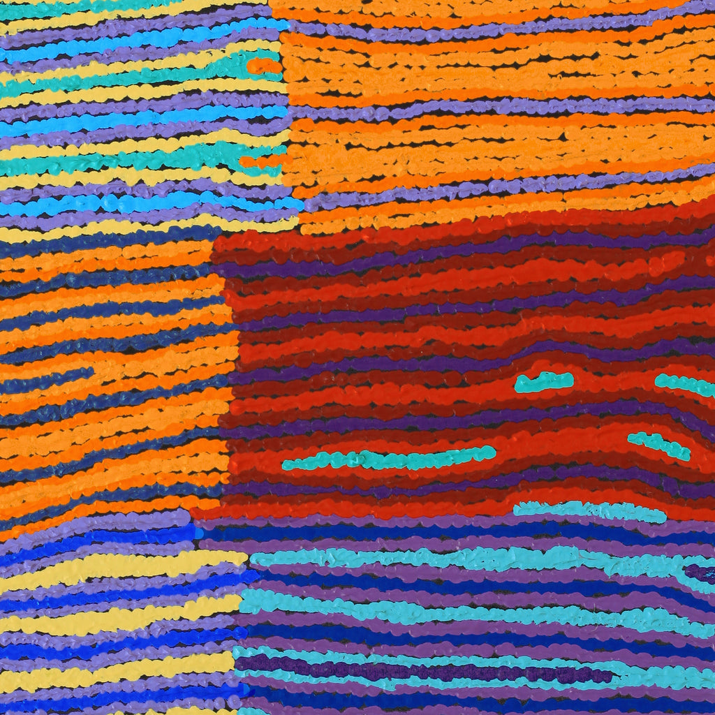 Aboriginal Artwork by Christine Napanangka Michaels, Lappi Lappi Jukurrpa, 61x46cm