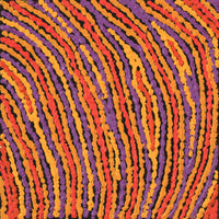 Aboriginal Artwork by Christine Napanangka Michaels, Lappi Lappi Jukurrpa, 30x30cm