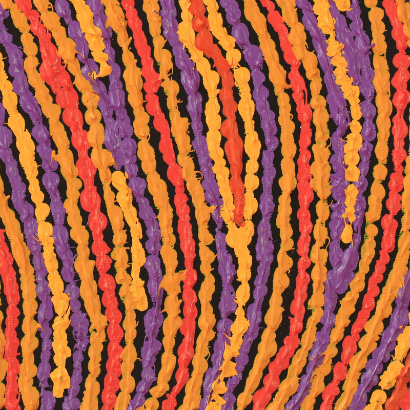 Aboriginal Artwork by Christine Napanangka Michaels, Lappi Lappi Jukurrpa, 30x30cm