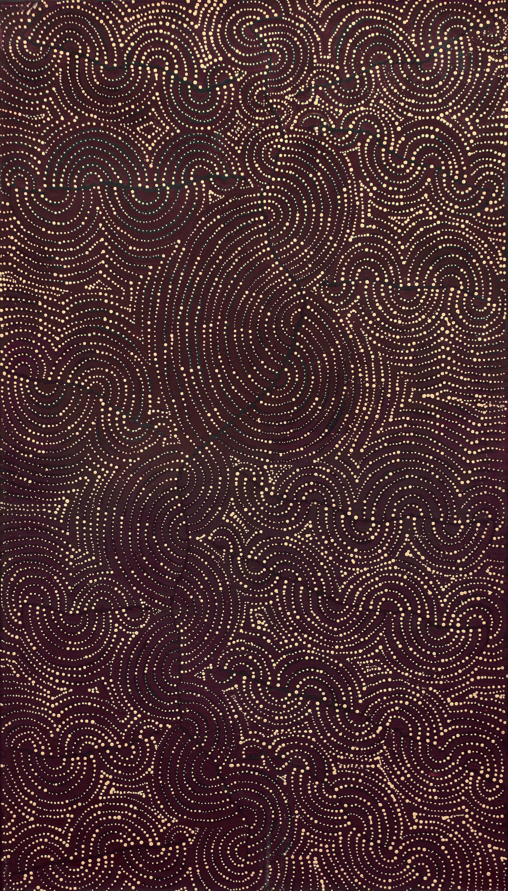 Aboriginal Artwork by Christine Nakamarra Curtis, Mina Mina Jukurrpa, 107x61cm