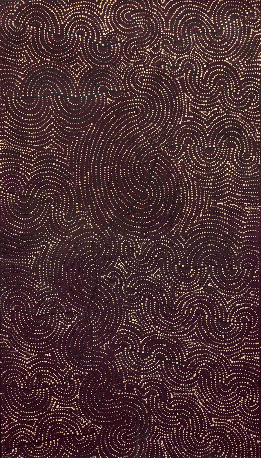 Aboriginal Artwork by Christine Nakamarra Curtis, Mina Mina Jukurrpa, 107x61cm