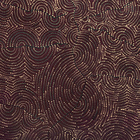 Aboriginal Artwork by Christine Nakamarra Curtis, Mina Mina Jukurrpa, 107x61cm