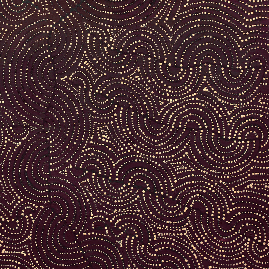 Aboriginal Artwork by Christine Nakamarra Curtis, Mina Mina Jukurrpa, 107x61cm