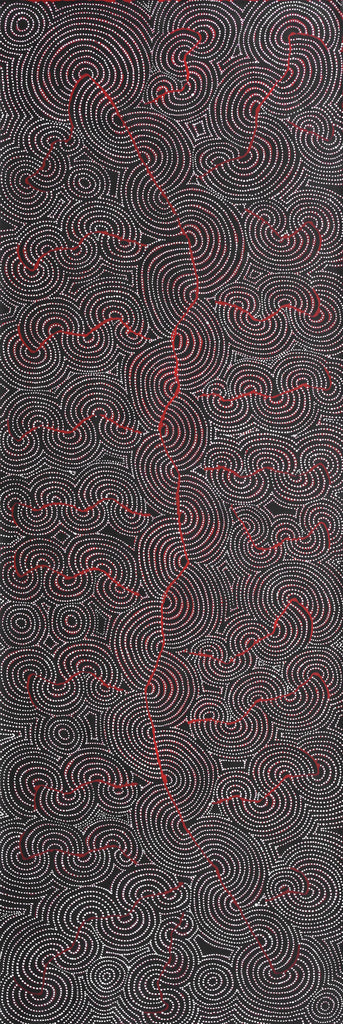 Aboriginal Artwork by Patrick Japangardi Williams, Mina Mina Jukurrpa (Mina Mina Dreaming) - Ngalyipi, 182x61cm - ART ARK®