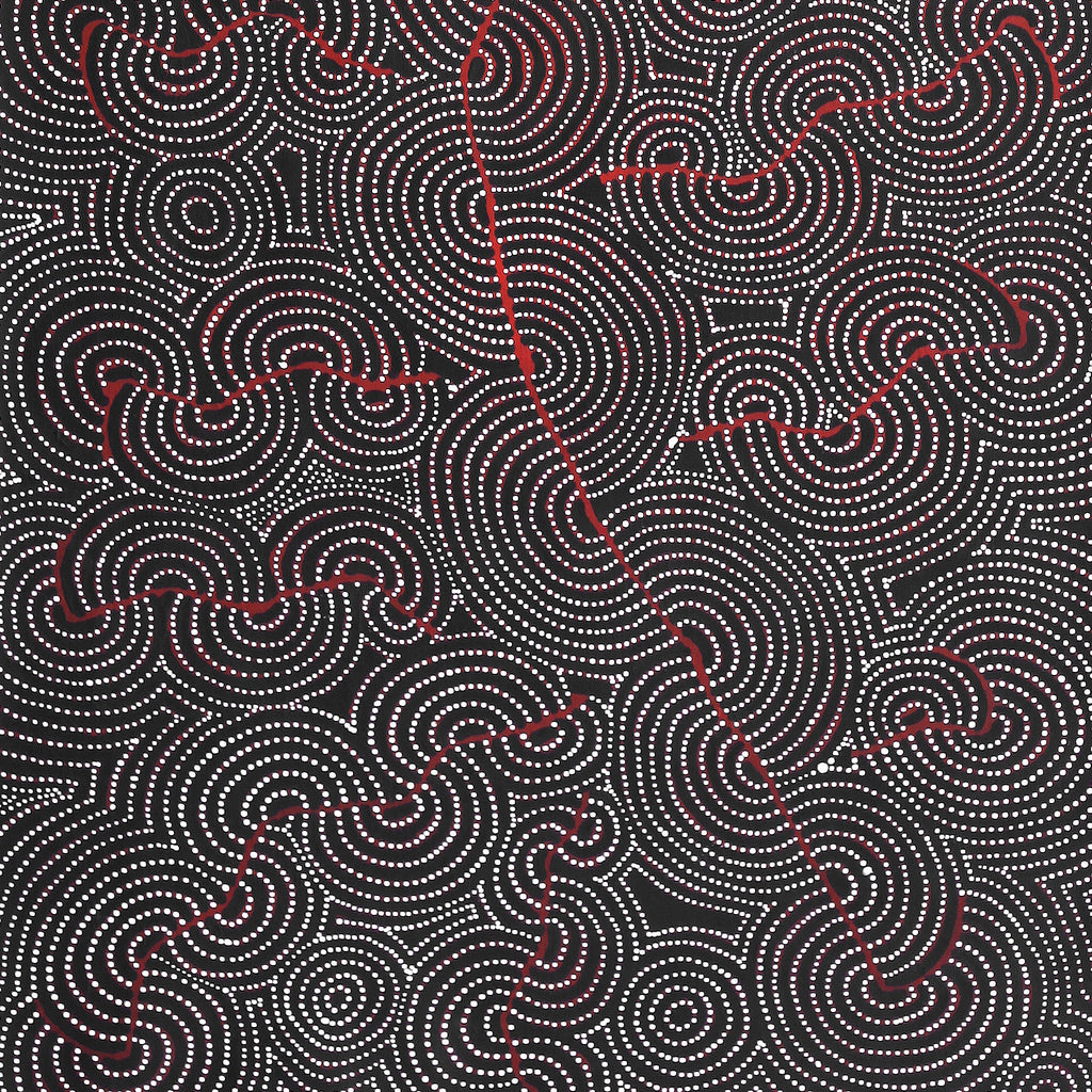 Aboriginal Artwork by Patrick Japangardi Williams, Mina Mina Jukurrpa (Mina Mina Dreaming) - Ngalyipi, 182x61cm