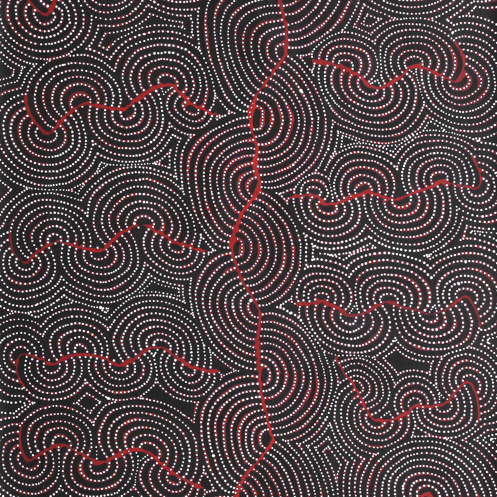 Aboriginal Artwork by Patrick Japangardi Williams, Mina Mina Jukurrpa (Mina Mina Dreaming) - Ngalyipi, 182x61cm
