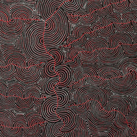 Aboriginal Artwork by Christine Nakamarra Curtis, Mina Mina Jukurrpa, 182x107cm