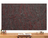 Aboriginal Artwork by Christine Nakamarra Curtis, Mina Mina Jukurrpa, 182x107cm