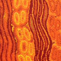 Aboriginal Artwork by Christine Nakamarra Curtis, Lappi Lappi Jukurrpa, 30x30cm