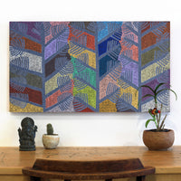 Aboriginal Artwork by Colleen Kantawarra, Yultukunpa - Honey Grevillea, 90x50cm