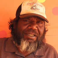 Aboriginal Artwork by Cornelius Jungarrayi Spencer, Wardapi Jukurrpa (Goanna Dreaming) - Yarripurlangu, 30x30cm