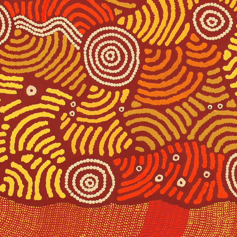Aboriginal Artwork by Cynthia Multa, Karinyarra (Mt Wedge), 60x60cm