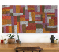 Aboriginal Artwork by Cynthia Nelson Creena, Walka Wiru Ngura Wiru, 122x61cm