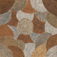 Aboriginal Art by Cynthia Thompson, My Mother's Spinifex  Country, 91x91cm - ART ARK®