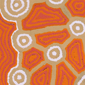 Aboriginal Art by Cynthia Nakamarra Wheeler, Yurrampi Jukurrpa (Honey Ant Dreaming), 46x46cm - ART ARK®