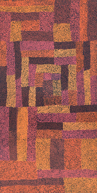 Aboriginal Artwork by Cynthia Nelson Creena, Walka Wiru Ngura Wiru, 91x45cm