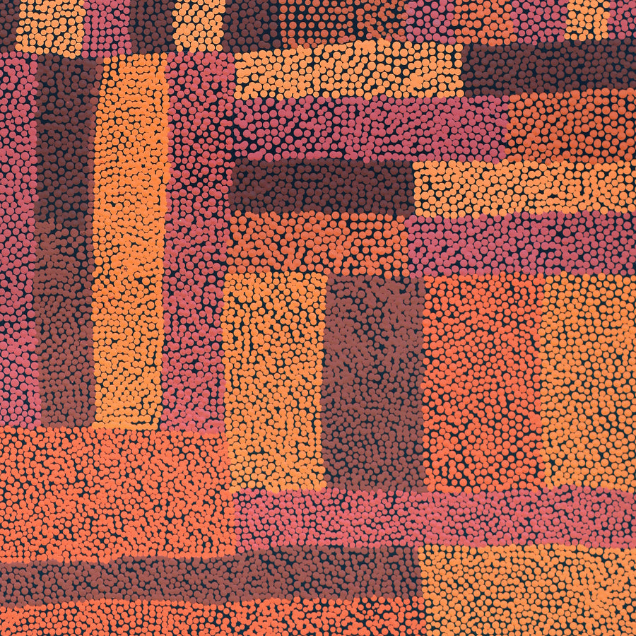 Aboriginal Artwork by Cynthia Nelson Creena, Walka Wiru Ngura Wiru, 91x45cm