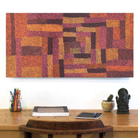 Aboriginal Artwork by Cynthia Nelson Creena, Walka Wiru Ngura Wiru, 91x45cm