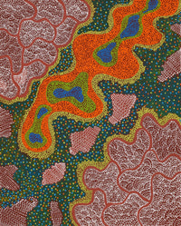 Aboriginal Artwork by Deborah Napaljarri Wayne, Yarungkanyi Jukurrpa (Mt Doreen Dreaming), 76x61cm