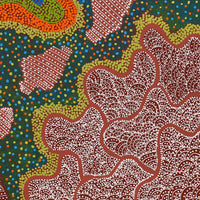 Aboriginal Artwork by Deborah Napaljarri Wayne, Yarungkanyi Jukurrpa (Mt Doreen Dreaming), 76x61cm