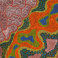 Aboriginal Artwork by Deborah Napaljarri Wayne, Yarungkanyi Jukurrpa (Mt Doreen Dreaming), 76x61cm