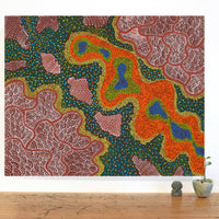Aboriginal Artwork by Deborah Napaljarri Wayne, Yarungkanyi Jukurrpa (Mt Doreen Dreaming), 76x61cm