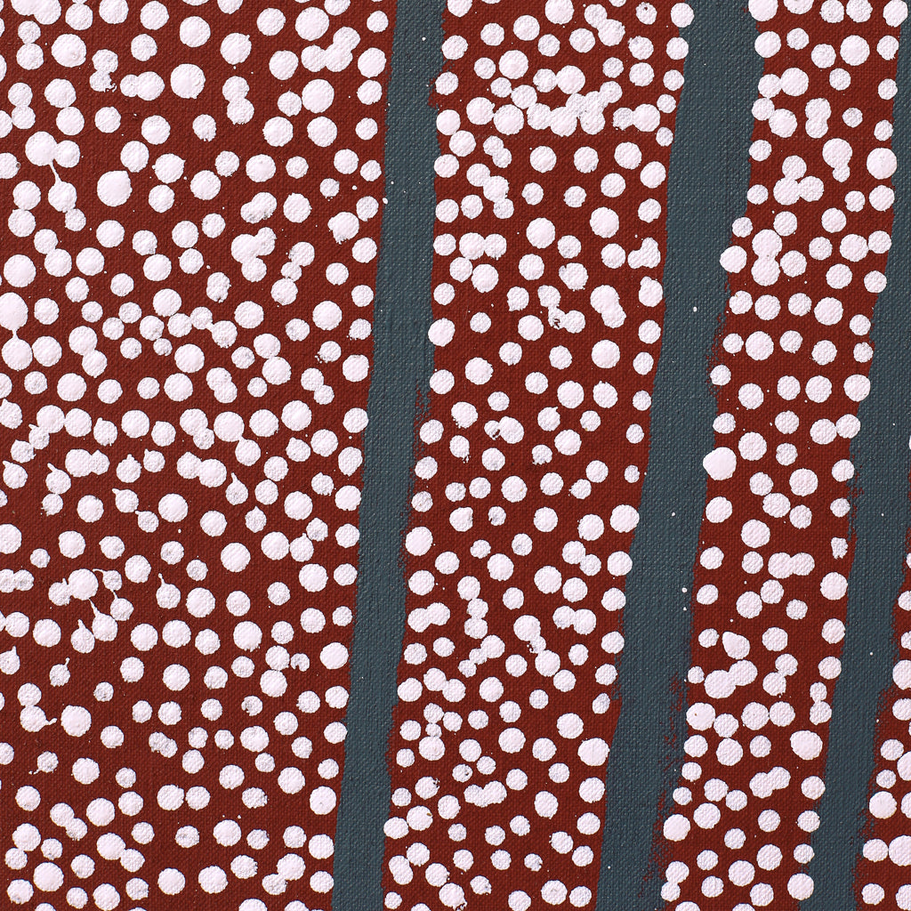 Aboriginal Artwork by Desmond Japangardi Williams, Ngapa Jukurrpa - Pirlinyarnu, 91x46cm