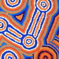 Aboriginal Artwork by Desphina Nampijinpa Brown, Mina Mina Dreaming - Ngalyipi, 30x30cm