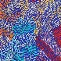Aboriginal Artwork by Daphne Napurrula Marks, Yalka Dreaming (bush onion), 165x45cm