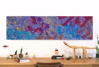 Aboriginal Artwork by Daphne Napurrula Marks, Yalka Dreaming (bush onion), 165x45cm