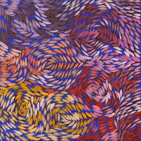 Aboriginal Artwork by Daphne Napurrula Marks, Yalka at Karrkurutinytja (Bush onion Dreaming at Lake Macdonald), 30x30cm