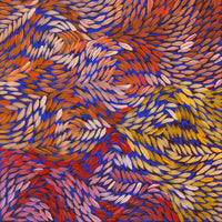 Aboriginal Artwork by Daphne Napurrula Marks, Yalka at Karrkurutinytja (Bush onion Dreaming at Lake Macdonald), 30x30cm