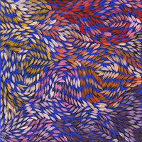 Aboriginal Artwork by Daphne Napurrula Marks, Yalka at Karrkurutinytja (Bush onion Dreaming at Lake Macdonald), 30x30cm
