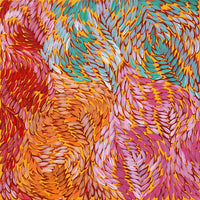 Aboriginal Artwork by Daphne Napurrula Marks, Yalka at Karrkurutinytja (Bush onion Dreaming at Lake Macdonald), 30x30cm