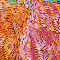 Aboriginal Artwork by Daphne Napurrula Marks, Yalka at Karrkurutinytja (Bush onion Dreaming at Lake Macdonald), 30x30cm