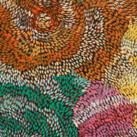 Aboriginal Artwork by Daphne Napurrula Marks, Yalka Dreaming (bush onion), 152x91cm