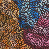 Aboriginal Artwork by Daphne Napurrula Marks, Yalka Dreaming (bush onion), 165x45cm