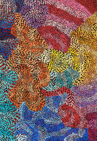 Aboriginal Artwork by Daphne Napurrula Marks, Yalka Dreaming (bush onion), 120x80cm