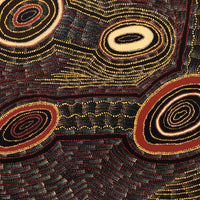 Aboriginal Artwork by Debbie Napaljarri Brown, Wanakiji Jukurrpa (Bush Tomato Dreaming), 122x107cm