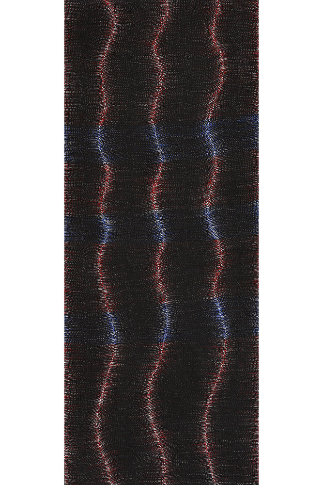 Aboriginal Artwork by Debbie Napaljarri Brown, Wanakiji Jukurrpa (Bush Tomato Dreaming), 152x61cm