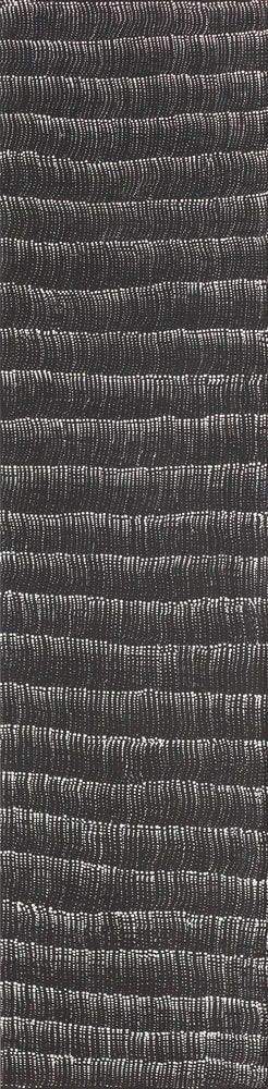 Aboriginal Artwork by Debbie Napaljarri Brown, Wanakiji Jukurrpa (Bush Tomato Dreaming), 122x30cm