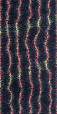 Aboriginal Artwork by Debbie Napaljarri Brown, Wanakiji Jukurrpa (Bush Tomato Dreaming), 122x61cm