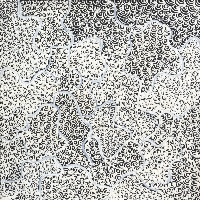Aboriginal Artwork by Deborah Napaljarri Wayne, Yarungkanyi Jukurrpa (Mt Doreen Dreaming), 30x30cm