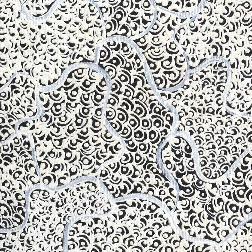 Aboriginal Artwork by Deborah Napaljarri Wayne, Yarungkanyi Jukurrpa (Mt Doreen Dreaming), 30x30cm
