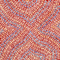 Aboriginal Artwork by Delena Napaljarri Turner, Pikilyi Jukurrpa (Vaughan Springs Dreaming), 30x30cm