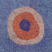 Aboriginal Artwork by Delena Napaljarri Turner, Pikilyi Jukurrpa (Vaughan Springs Dreaming), 91x91cm