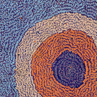 Aboriginal Artwork by Delena Napaljarri Turner, Pikilyi Jukurrpa (Vaughan Springs Dreaming), 91x91cm