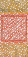 Aboriginal Art by Delvene Napangardi Langdon, Wanakiji Jukurrpa (Bush Tomato Dreaming), 61x30cm - ART ARK®